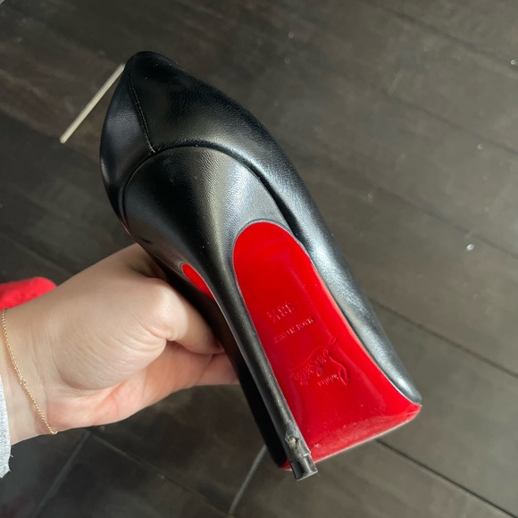 Christian Louboutin Décolleté 100 nappa leather heels - Picture 3 of 4